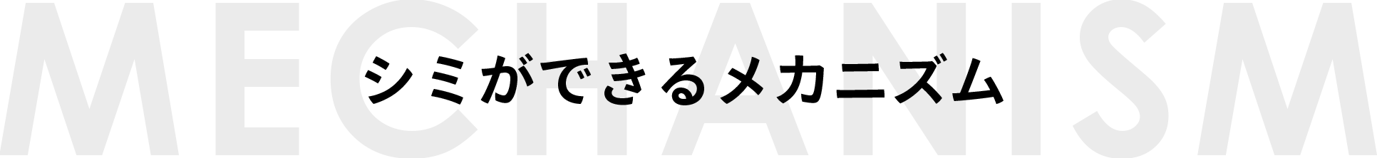 シミができるメカニズム